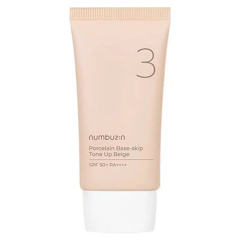  Numbuzin 3 Porcelain Base Skip Tone Up Beige Spf50+ - produit parapharmaceutique authentique | Parapharmacie Si Ahmed