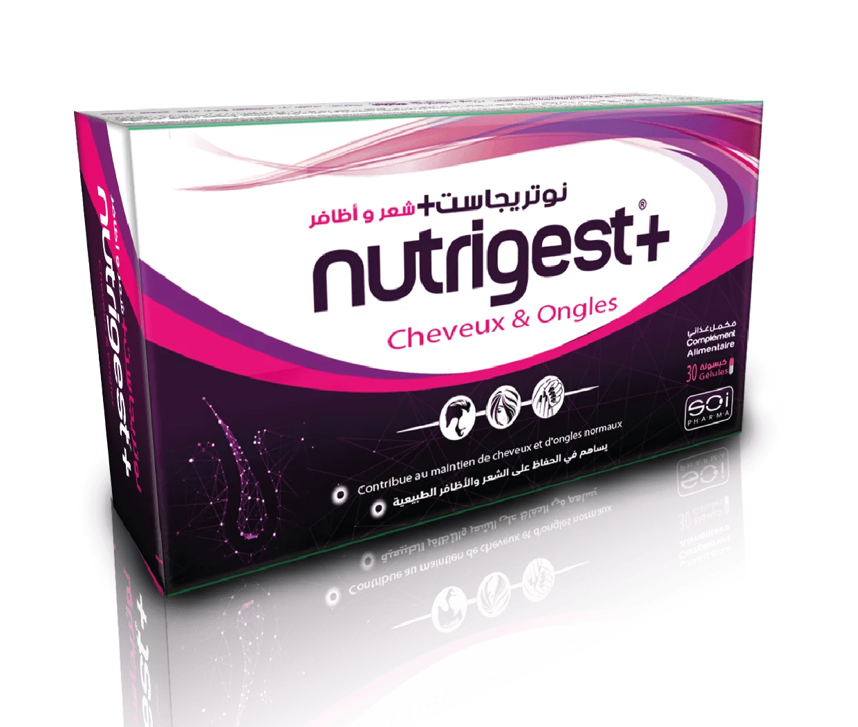  Nutrigest+ Cheveux &Amp; Ongles B/60 Gel - produit parapharmaceutique authentique | Parapharmacie Si Ahmed