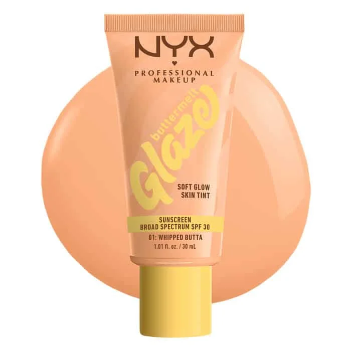  Nyx Buttermelt Glaze Soft Glow Skin Tint Spf30 Bmt03W 30Ml - produit parapharmaceutique authentique | Parapharmacie Si Ahmed