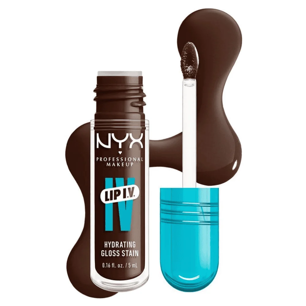  Nyx Lip Iv Hydrating Gloss Serum 06 Espresso Soak 5Ml - produit parapharmaceutique authentique | Parapharmacie Si Ahmed