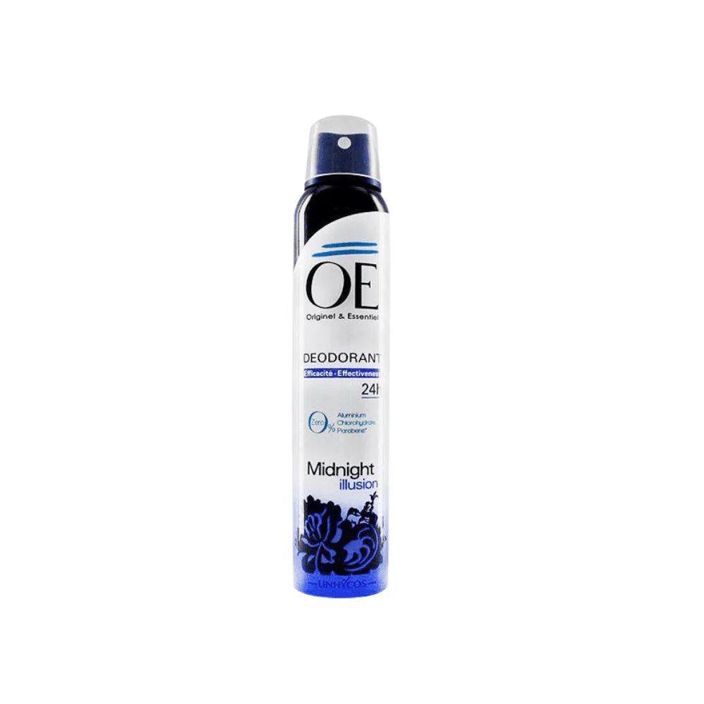  Oe Midnight Illusion Deo 200Ml - produit parapharmaceutique authentique | Parapharmacie Si Ahmed