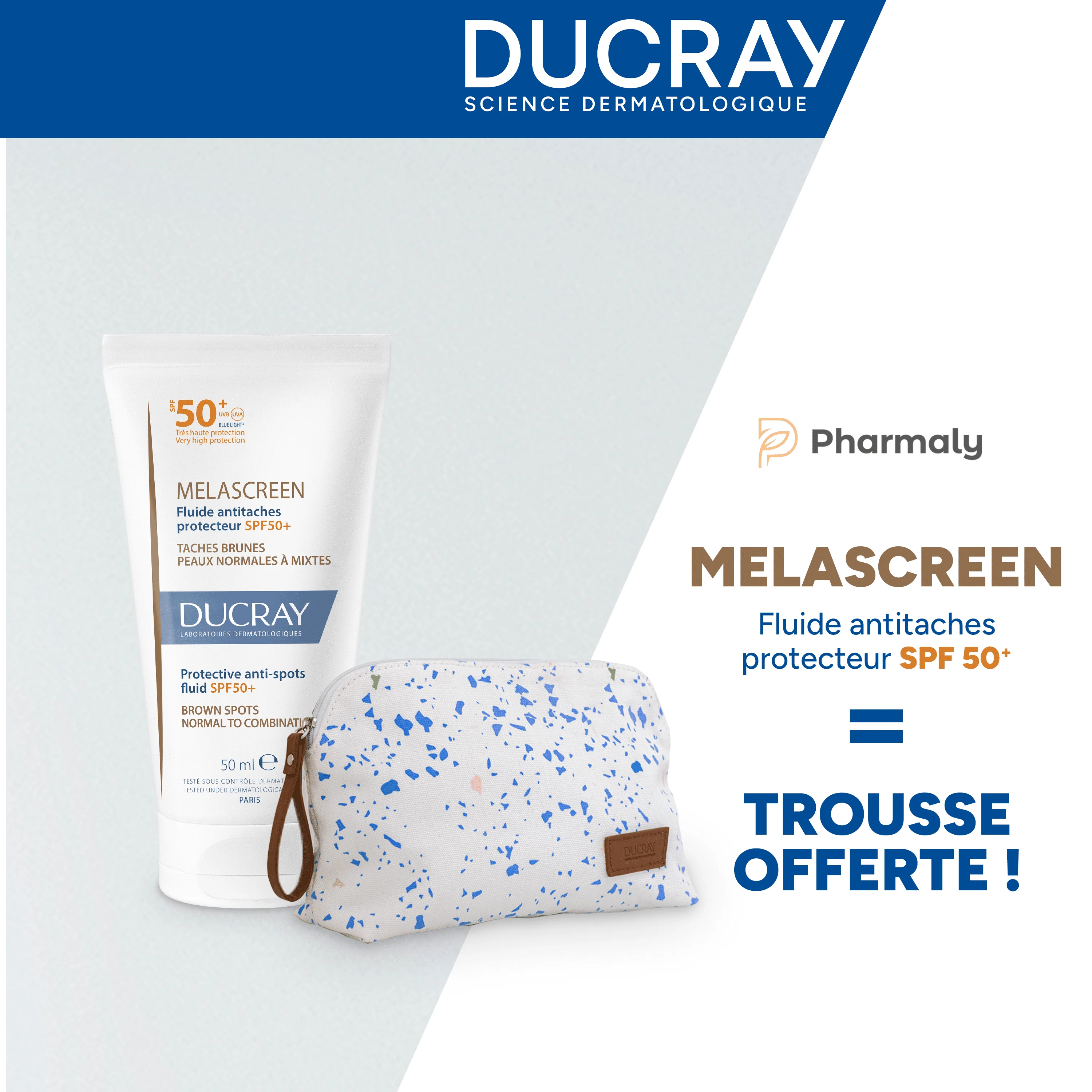  [Offre De Lancement] Melascreen Fluide Antitaches Protecteur Spf50+ - produit parapharmaceutique authentique | Parapharmacie Si Ahmed