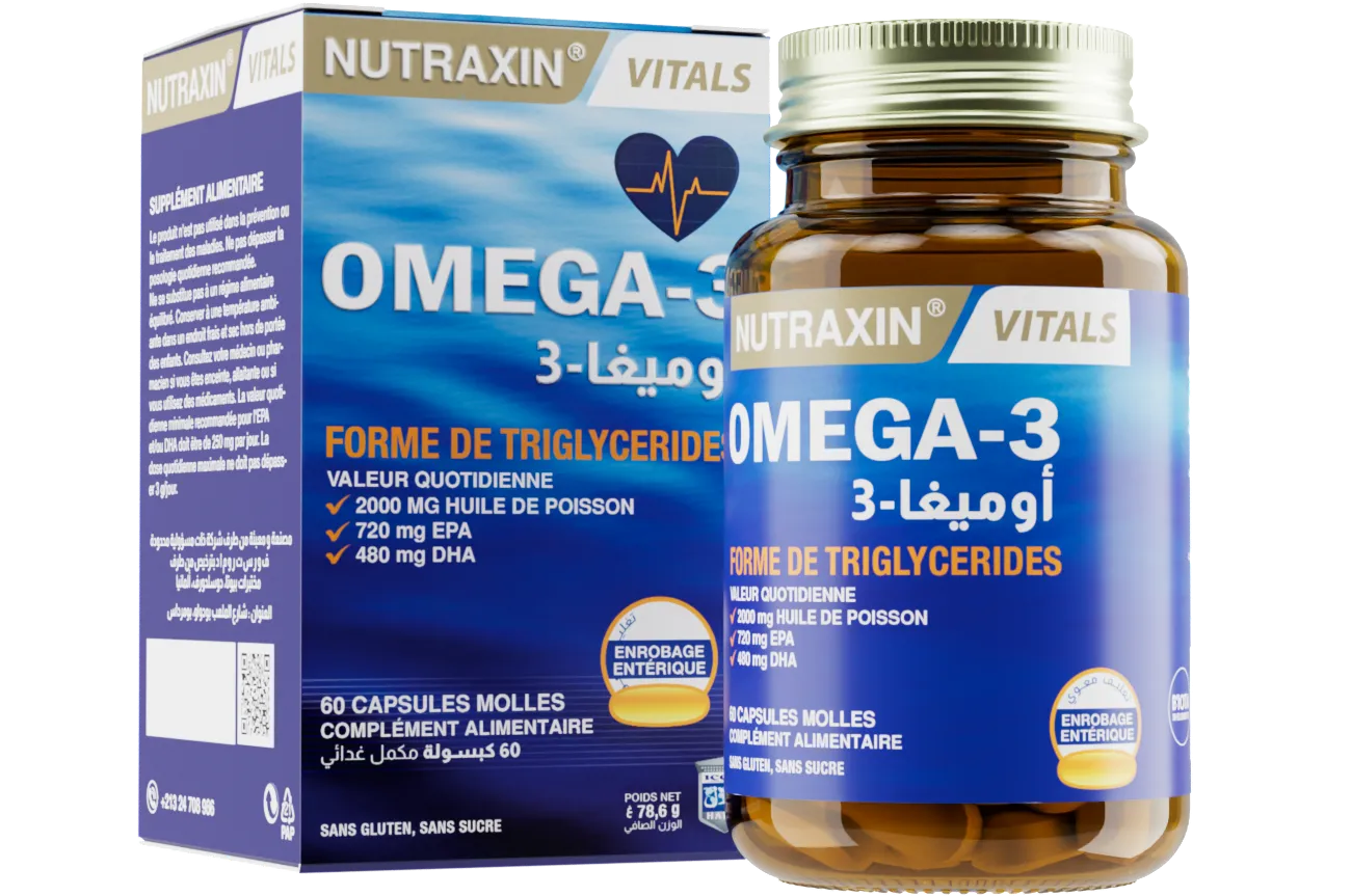 Nutraxin Oméga 3 Premium - produit parapharmaceutique authentique | Parapharmacie Si Ahmed