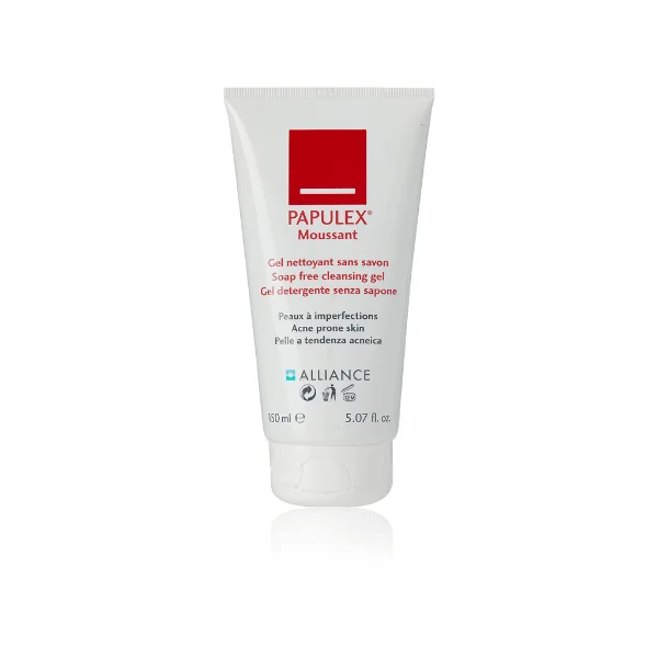  Papulex Gel Moussant Sans Savon 150Ml - produit parapharmaceutique authentique | Parapharmacie Si Ahmed