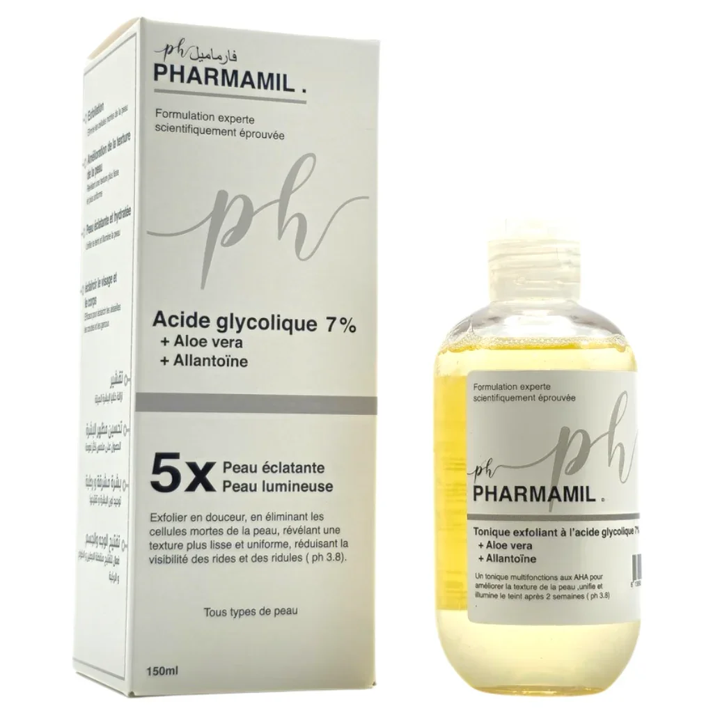 Pharmamil Acide Glycolique 7%+Aloe Vera+Allantoïne 5X