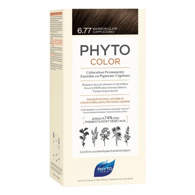  Phytocolor 6.77 Marron Clair Cappuccino - produit parapharmaceutique authentique | Parapharmacie Si Ahmed