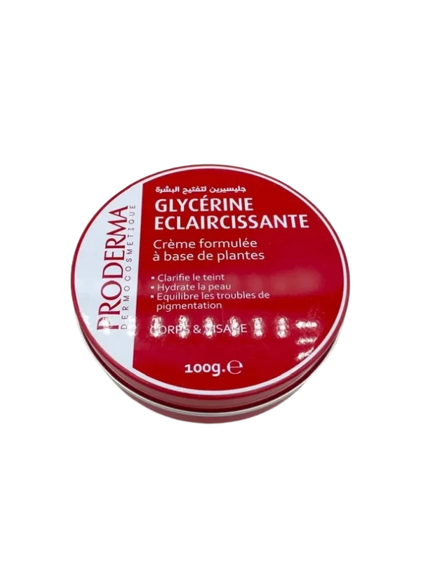 Proderma Glycérine Eclaircissante Crème A Base De Plantes 100 g