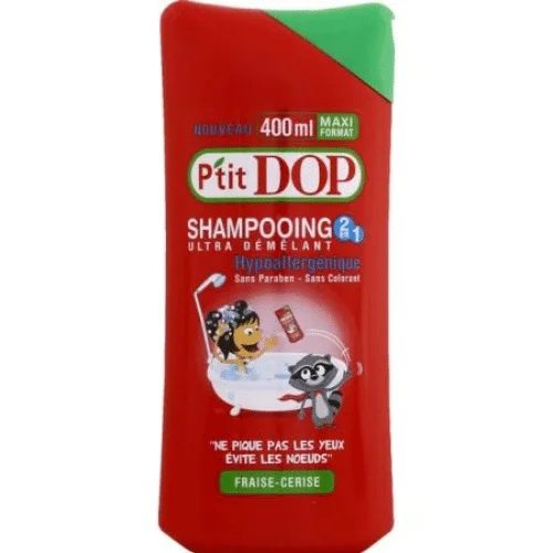  P’tit Dop Shampoing Fraise Cerise 400Ml - produit parapharmaceutique authentique | Parapharmacie Si Ahmed