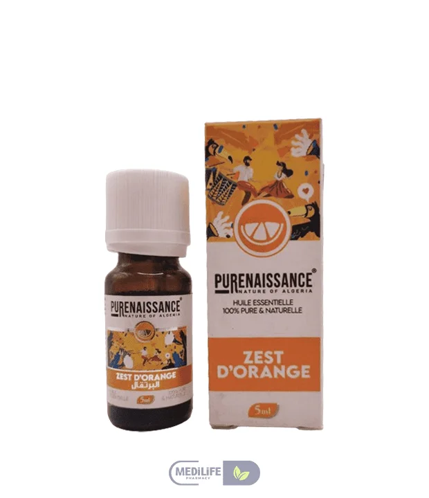  Purenaissance Huile Essentielle Zest D’Orange /5Ml - produit parapharmaceutique authentique | Parapharmacie Si Ahmed
