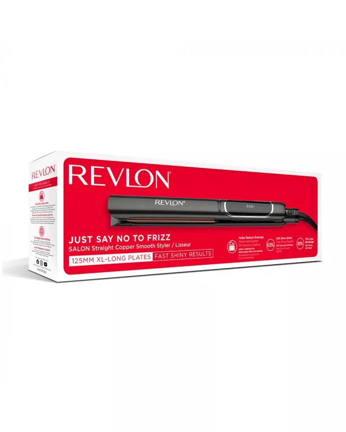  Revlon Just Say No To Frizz Salon Straight Copper Smooth Styler - produit parapharmaceutique authentique | Parapharmacie Si Ahmed