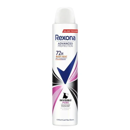  Rexona Deodorant Spray Invisible Pure 200Ml - produit parapharmaceutique authentique | Parapharmacie Si Ahmed
