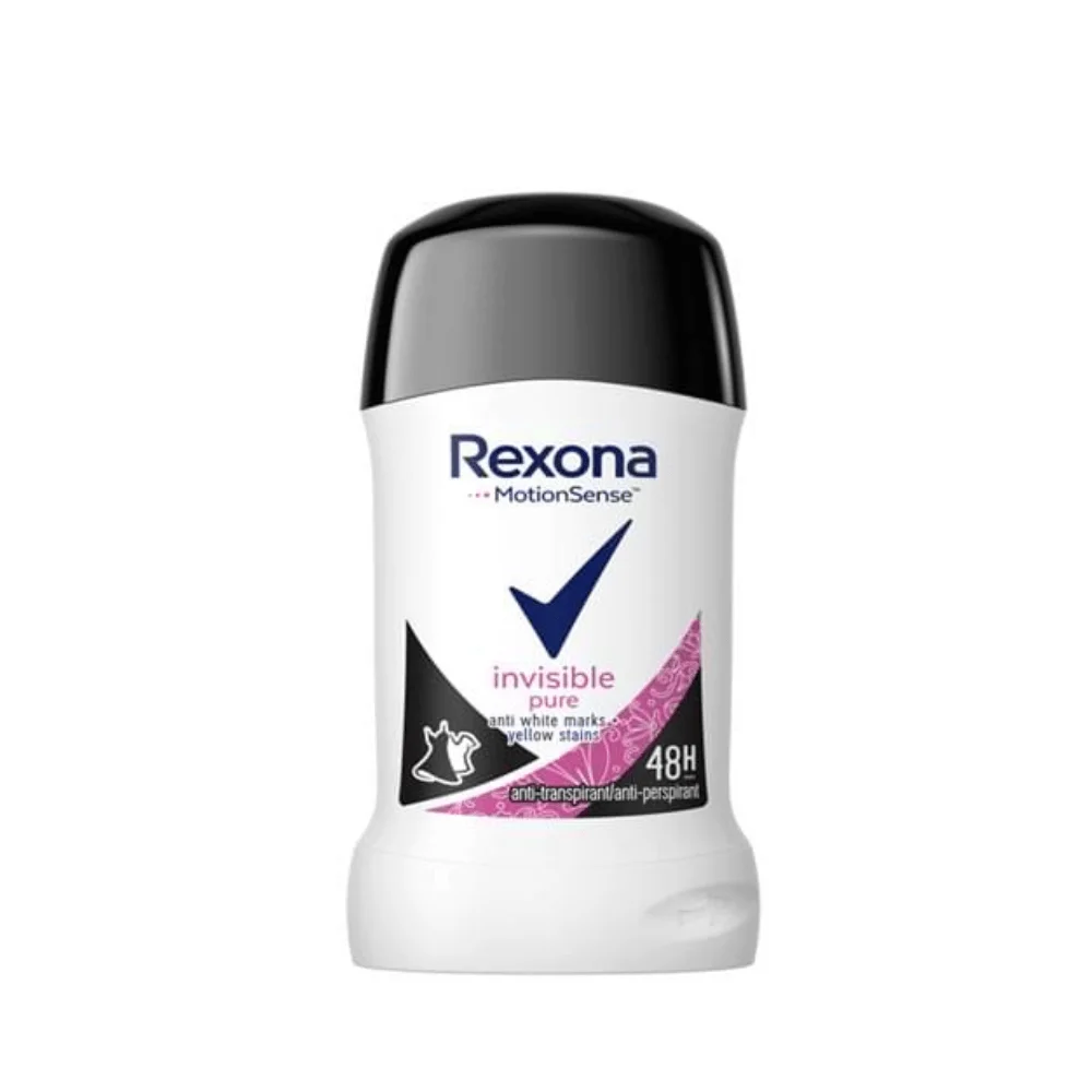  Rexona Invisible Pure Antiperspirant 40G - produit parapharmaceutique authentique | Parapharmacie Si Ahmed