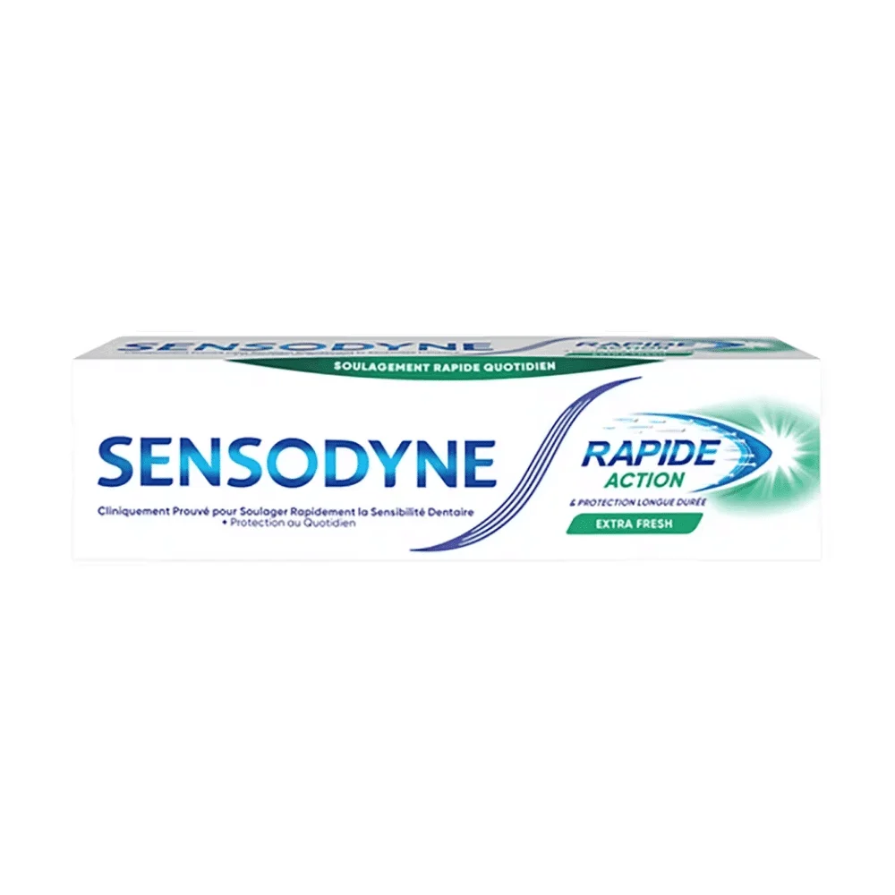  Sensodyne Rapide Action Extra Fresh Dentifrice 75 Ml - produit parapharmaceutique authentique | Parapharmacie Si Ahmed
