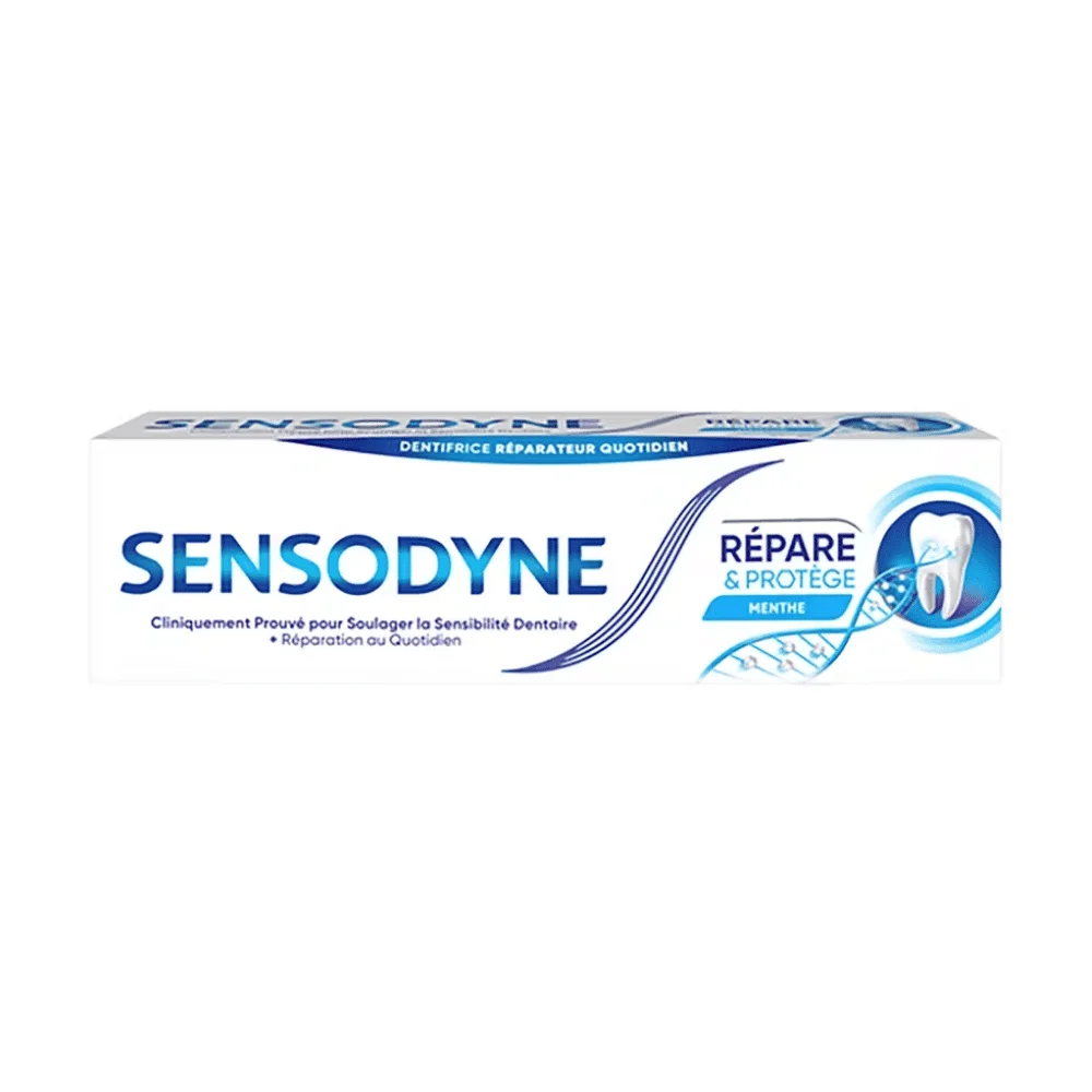  Sensodyne Repare&Amp;Protege Menthe Dentifrice 75 Ml - produit parapharmaceutique authentique | Parapharmacie Si Ahmed