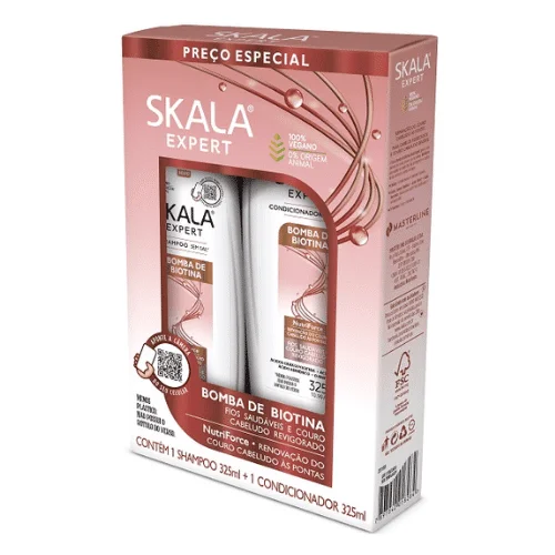  Skala Bomba De Biotina Expert Shamp + Ap Shamp 2 Pcs - produit parapharmaceutique authentique | Parapharmacie Si Ahmed