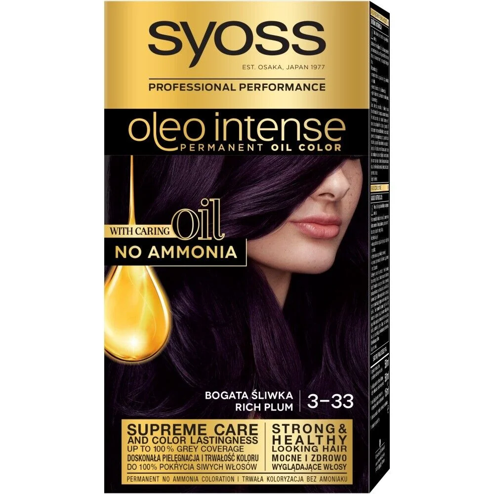  Syoss Oleo Intense Coloration 3-33 - produit parapharmaceutique authentique | Parapharmacie Si Ahmed