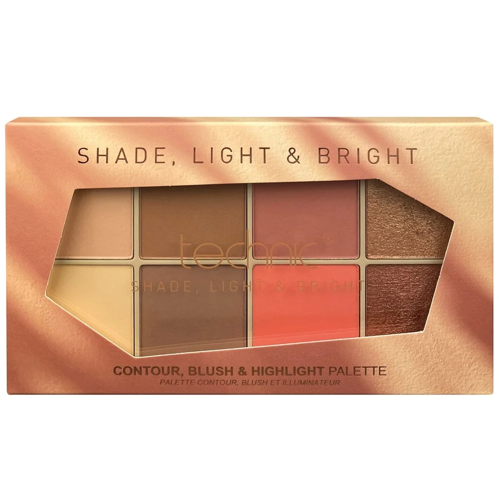  Technic Shade Light &Amp; Bright Palette Blush Contour Et Illuminateur - produit parapharmaceutique authentique | Parapharmacie Si Ahmed
