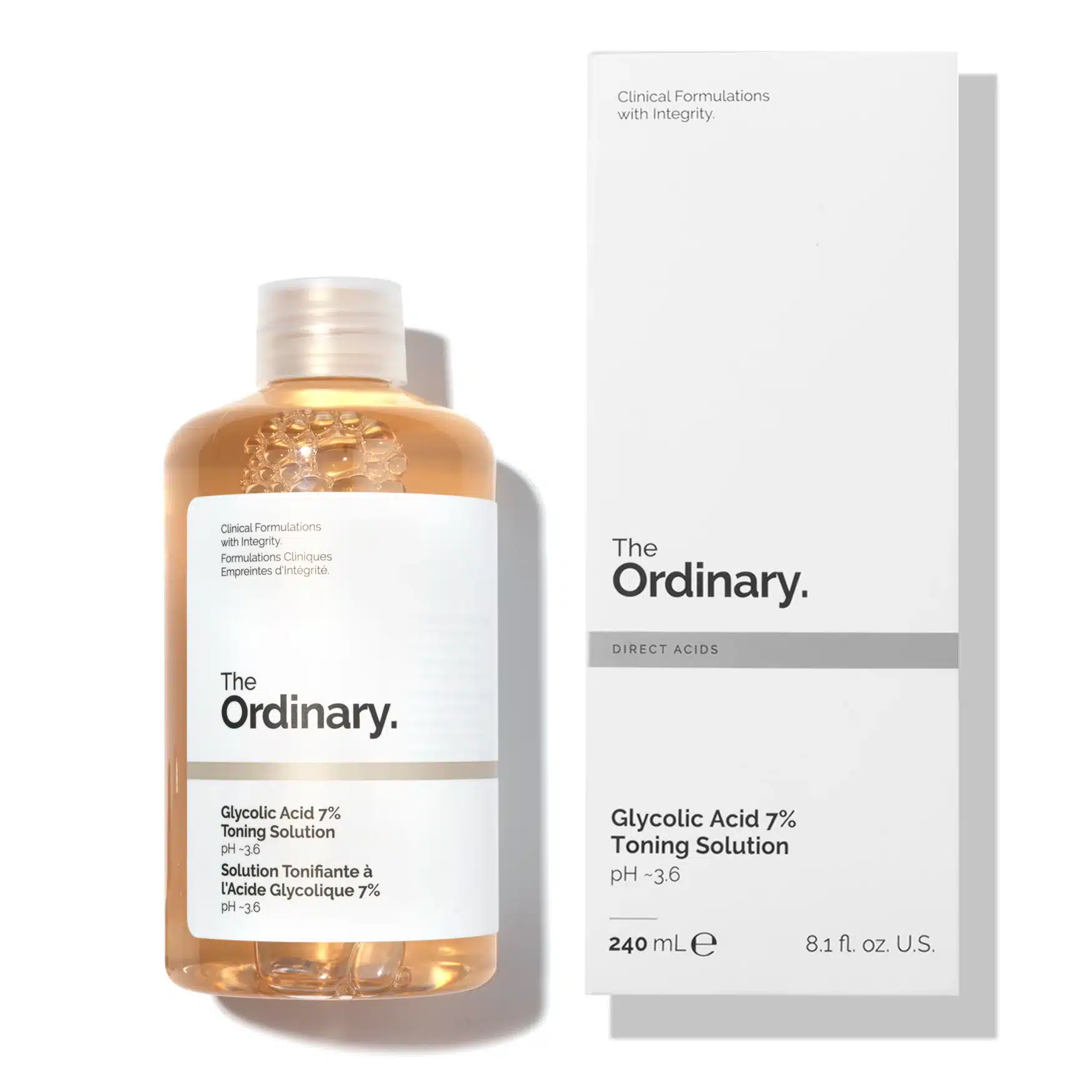  The Ordinary Acid Glycolic 7% 240Ml - produit parapharmaceutique authentique | Parapharmacie Si Ahmed