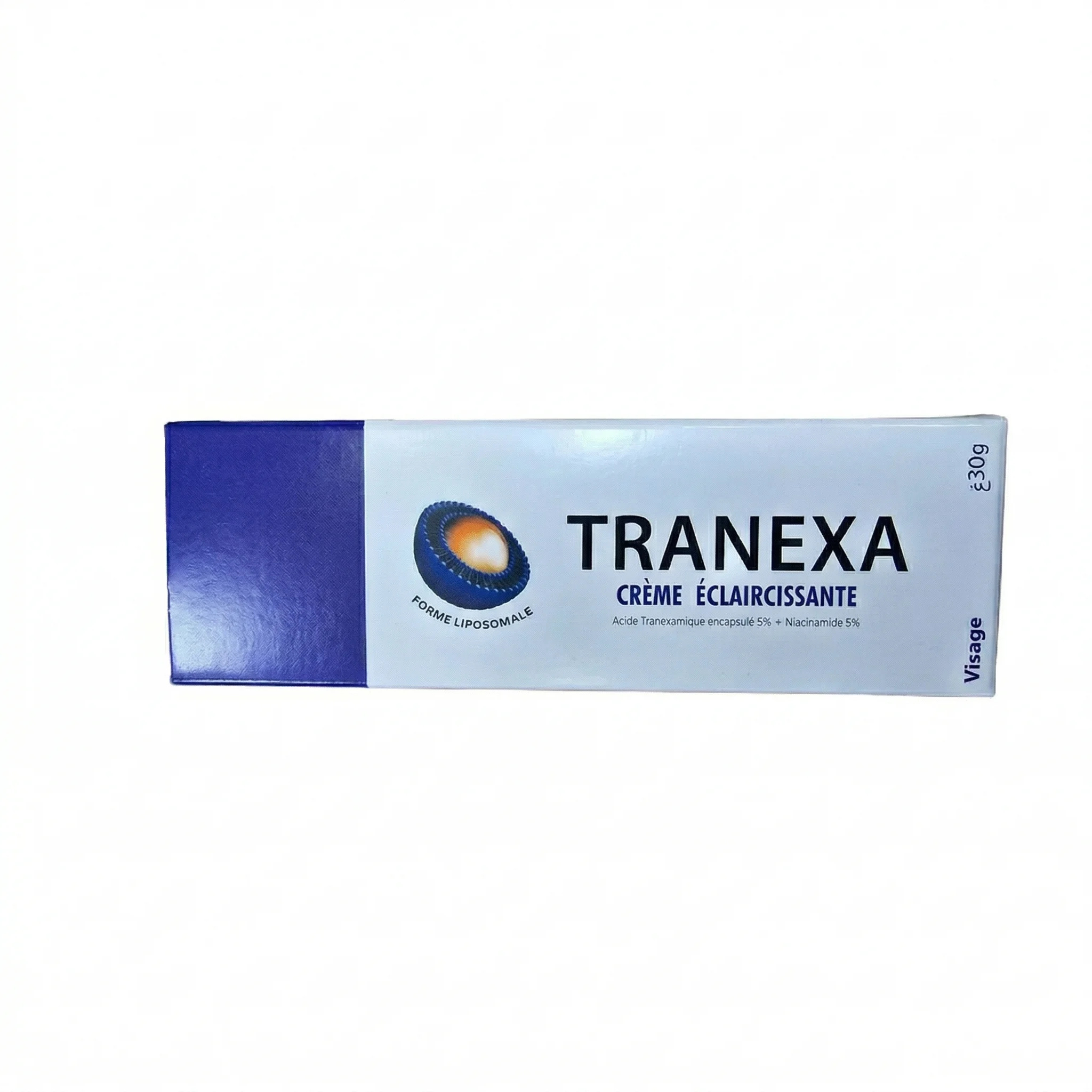 Tranexa Crème Éclaircissante Visage – Acide Tranexamique 5% + Niacinamide 5% 