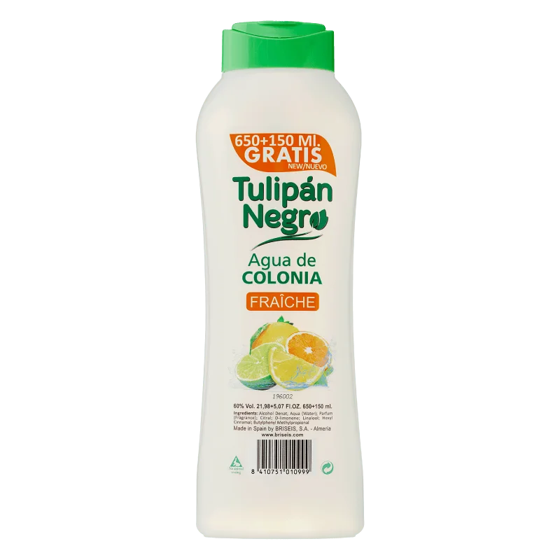  Tulipan Negro Eau De Cologne Fraicheur 800Ml - produit parapharmaceutique authentique | Parapharmacie Si Ahmed