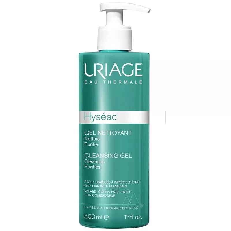  Uriage Hyseac Gel Nettoyant 500Ml - produit parapharmaceutique authentique | Parapharmacie Si Ahmed