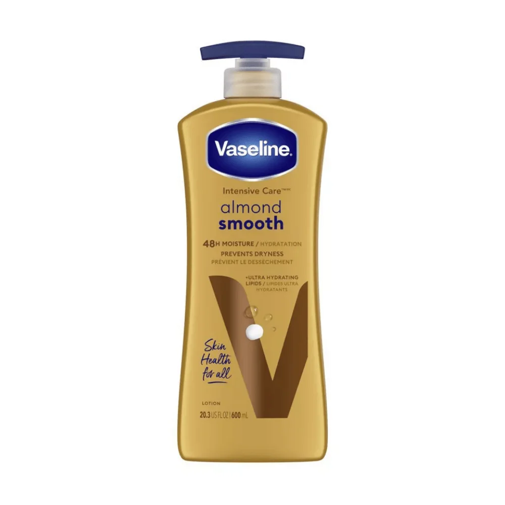  Vaseline Almond Smooth Lotion 600Ml - produit parapharmaceutique authentique | Parapharmacie Si Ahmed