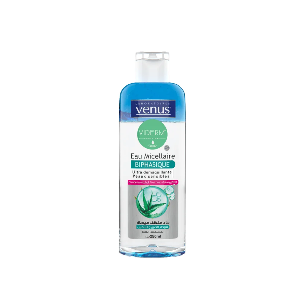  Venus Eau Micellaire Biphasique Waterproof 250Ml - produit parapharmaceutique authentique | Parapharmacie Si Ahmed