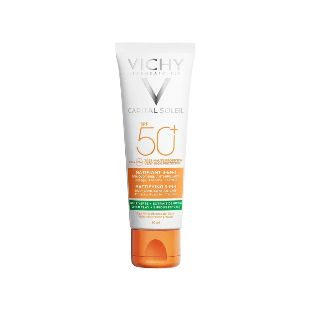  Vichy Capital Soleil Matifiant 3En1 Spf 50+ 50Ml - produit parapharmaceutique authentique | Parapharmacie Si Ahmed