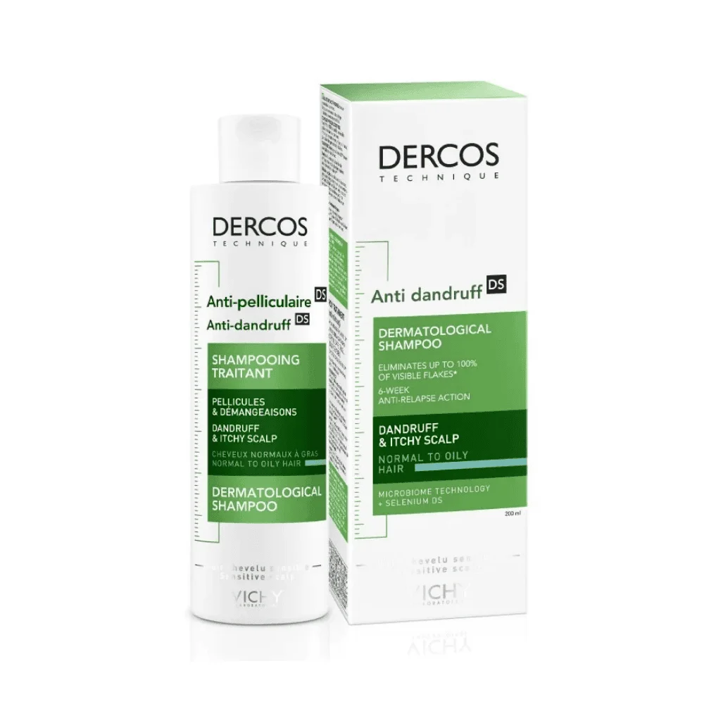  Vichy Dercos Anti-Pelliculaire Cheveux Nrm/Gras Fl/200Ml - produit parapharmaceutique authentique | Parapharmacie Si Ahmed