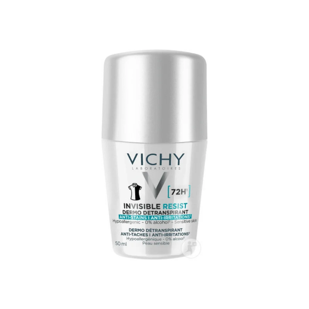 Vichy Invisible Resist Dermo Detranspirant Anti Irritations 50Ml - produit parapharmaceutique authentique | Parapharmacie Si Ahmed