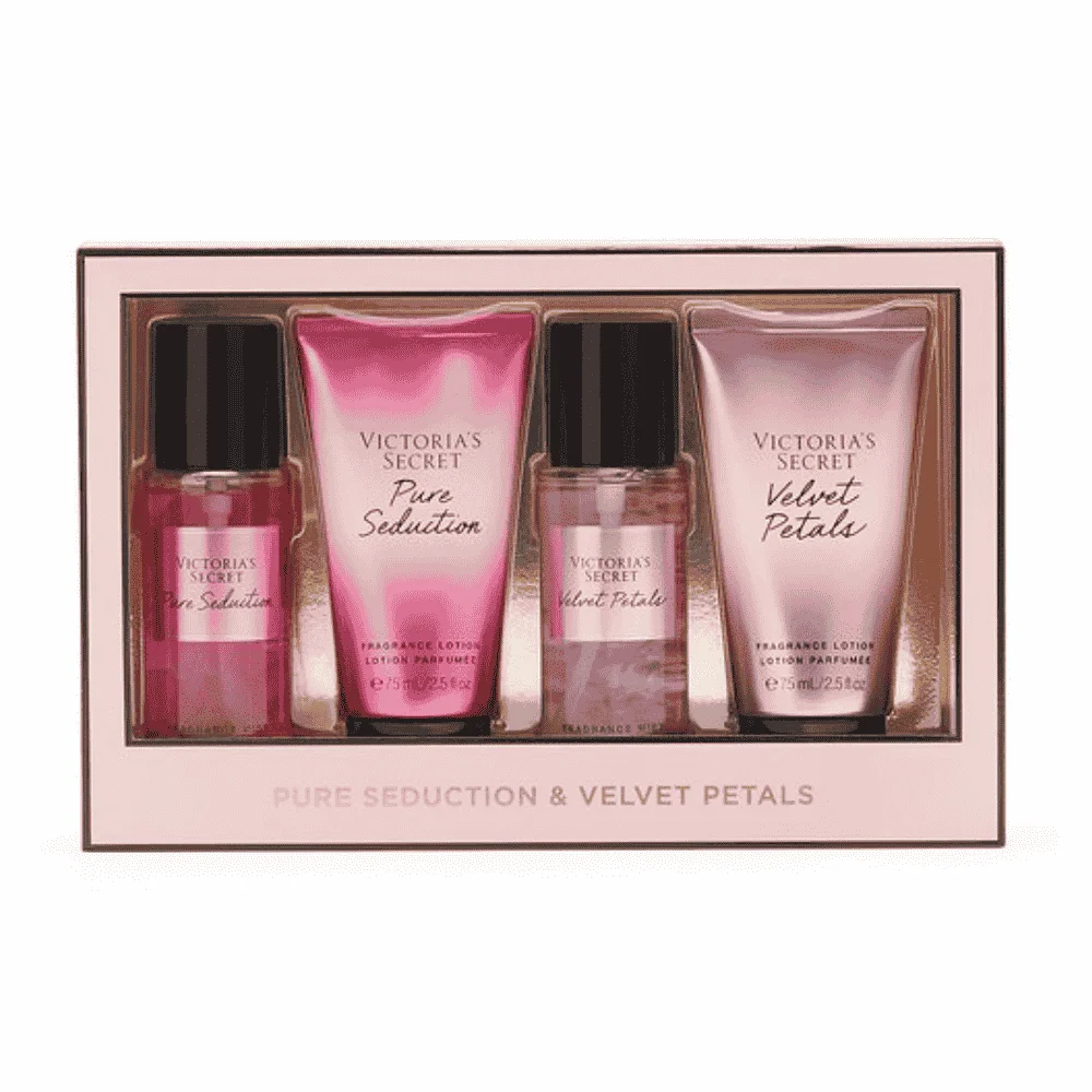  Victoria’S Secret Pure Seduction &Amp; Velvet Petals Coffret 4 Pcs - produit parapharmaceutique authentique | Parapharmacie Si Ahmed