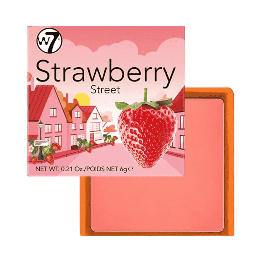  W7 Blush Strawberry Street 6G - produit parapharmaceutique authentique | Parapharmacie Si Ahmed