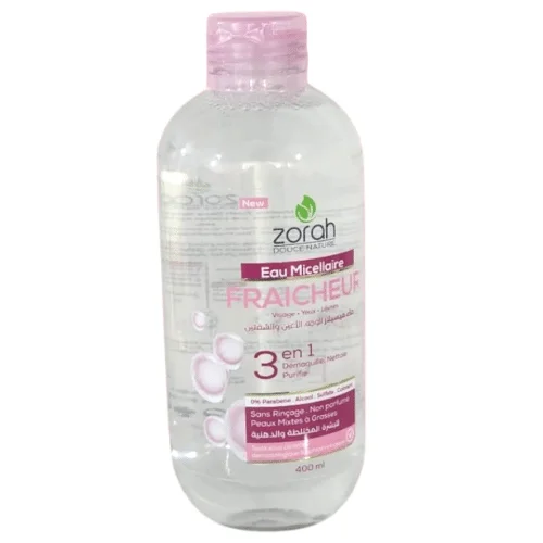  Zorah Eau Micellaire Fraicheur 400Ml - produit parapharmaceutique authentique | Parapharmacie Si Ahmed